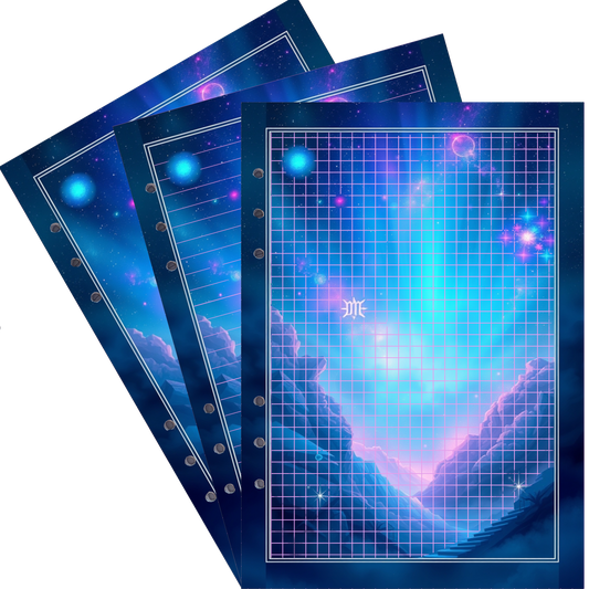 DIN A5 Ringbucheinlagen 6-fach Lochung mit Motiv | Bild Magic Cosmos 45