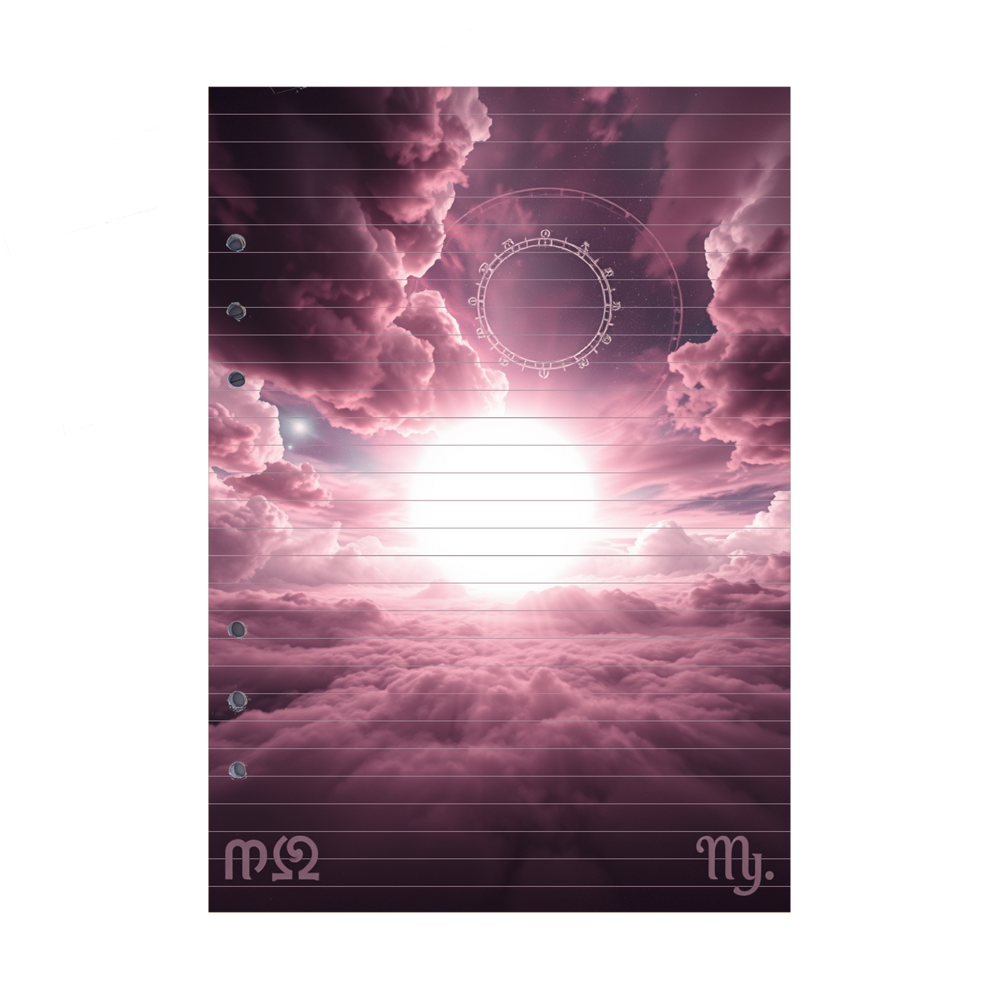 DIN A5 Ringbucheinlagen 6-fach Lochung mit Motiv | Bild Magic Cosmos 47