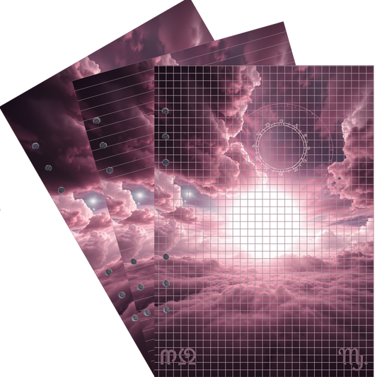 DIN A5 Ringbucheinlagen 6-fach Lochung mit Motiv | Bild Magic Cosmos 47