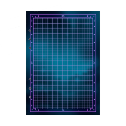 DIN A5 Ringbucheinlagen 6-fach Lochung mit Motiv | Bild Magic Cosmos 48