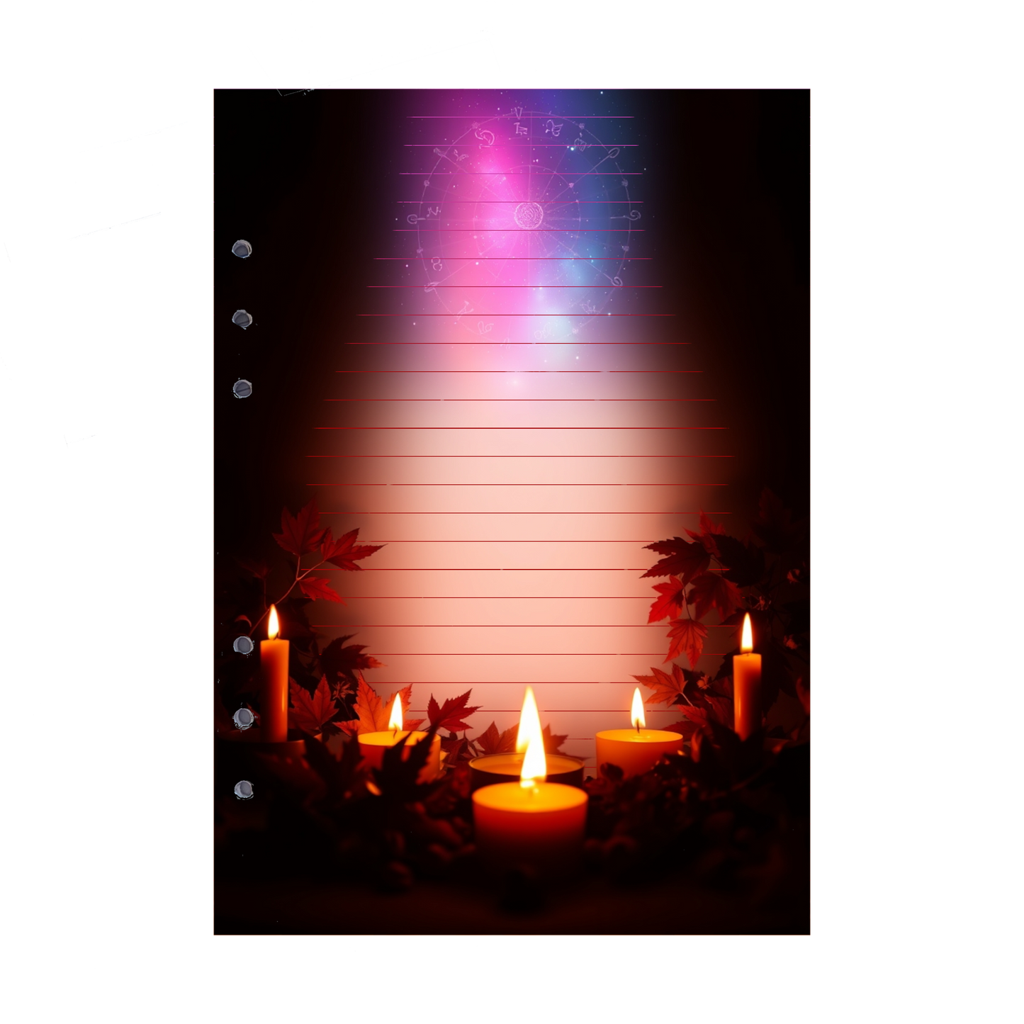 DIN A5 Ringbucheinlagen 6-fach Lochung mit Motiv | Bild Magic Cosmos 49