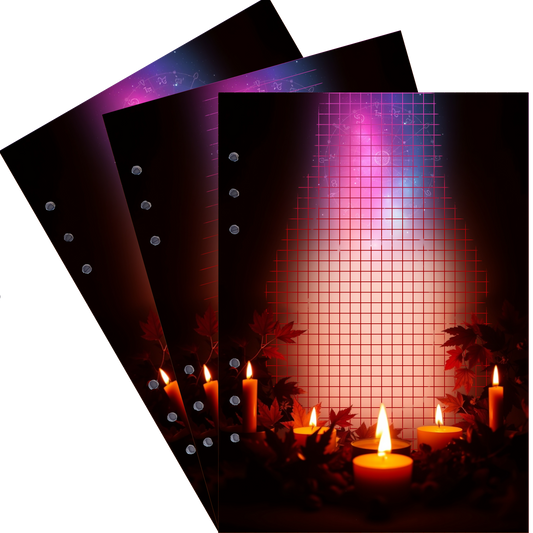 DIN A5 Ringbucheinlagen 6-fach Lochung mit Motiv | Bild Magic Cosmos 49
