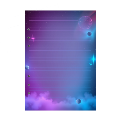 DIN A5 Ringbucheinlagen 6-fach Lochung mit Motiv | Bild Magic Cosmos 5