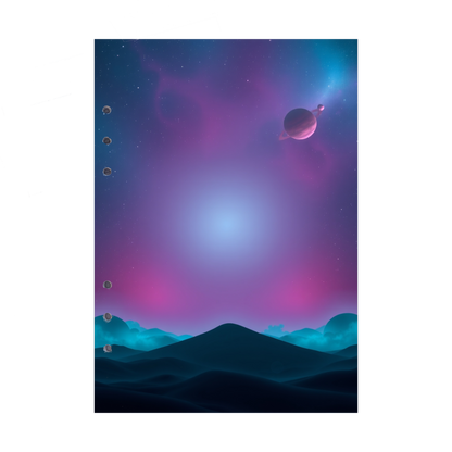 DIN A5 Ringbucheinlagen 6-fach Lochung mit Motiv | Bild Magic Cosmos 7