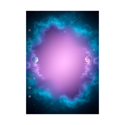 DIN A5 Ringbucheinlagen 6-fach Lochung mit Motiv | Bild Magic Cosmos 8