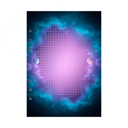 DIN A5 Ringbucheinlagen 6-fach Lochung mit Motiv | Bild Magic Cosmos 8