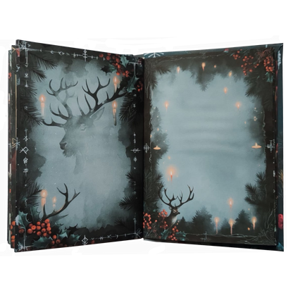 Illustriertes Notizbuch | Motiv Silent Night, Dark Heart  | DIN A5 Hardcover | 160 Seiten