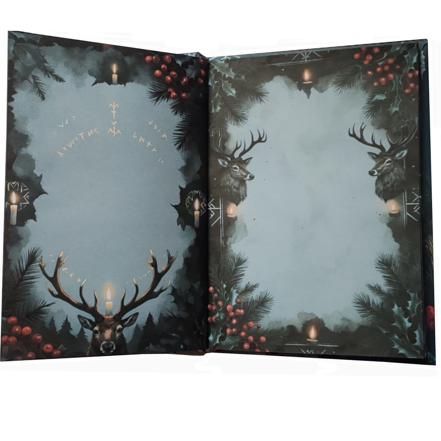 Illustriertes Notizbuch | Motiv Silent Night, Dark Heart  | DIN A5 Hardcover | 160 Seiten