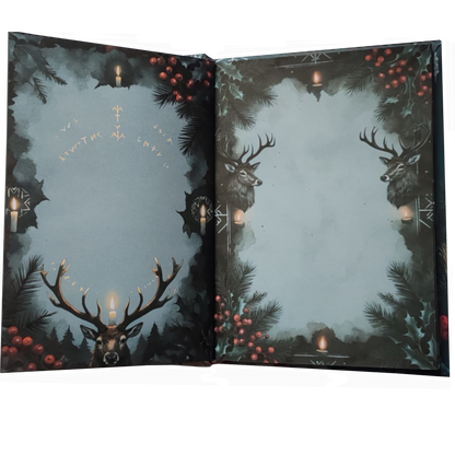 Illustriertes Notizbuch | Motiv Silent Night, Dark Heart  | DIN A5 Hardcover | 160 Seiten