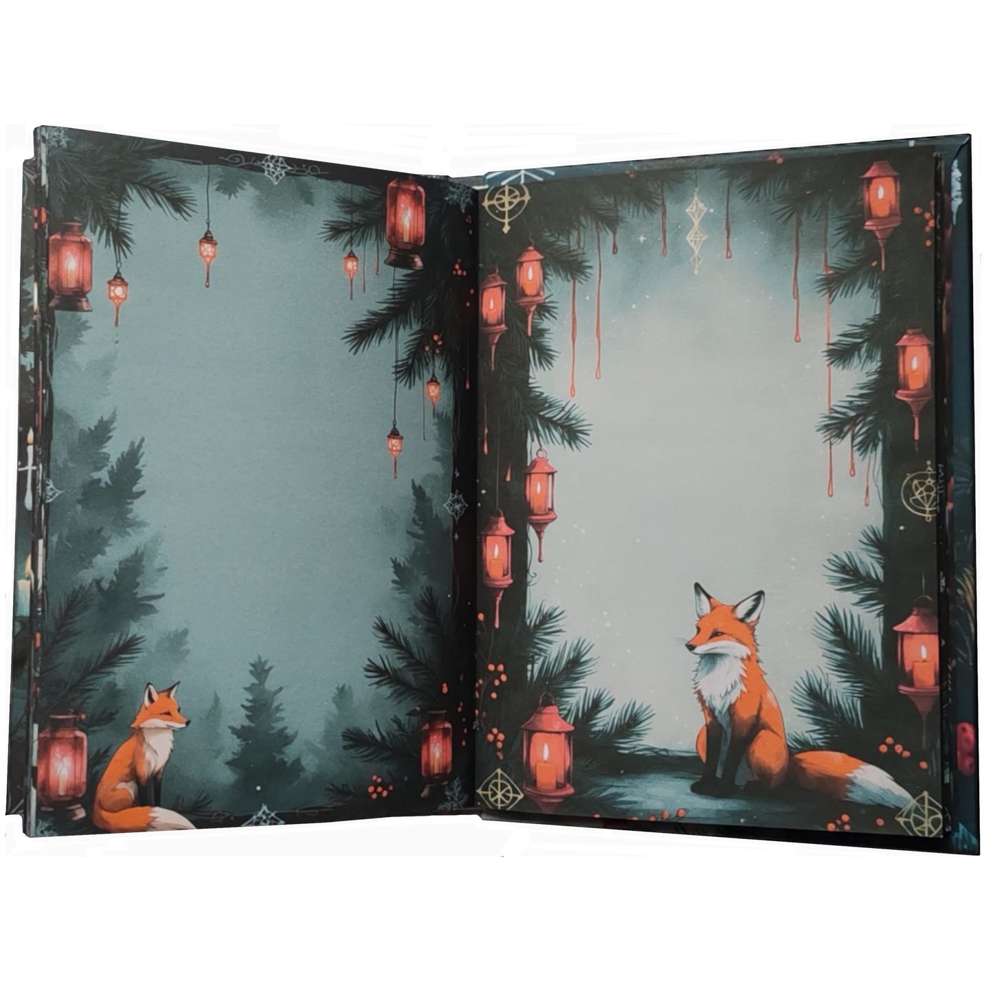 Illustriertes Notizbuch | Motiv Silent Night, Dark Heart  | DIN A5 Hardcover | 160 Seiten