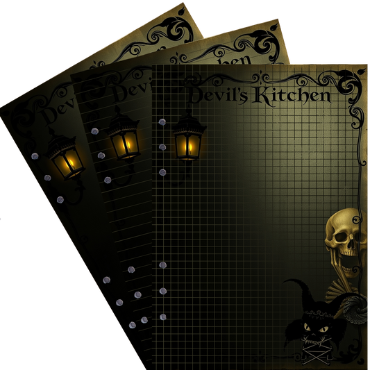 DIN A5 Ringbucheinlagen 6-fach Lochung mit Motiv | Bild Devil´s Kitchen 42