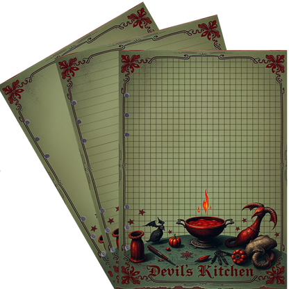 DIN A5 Ringbucheinlagen 6-fach Lochung mit Motiv | Bild Devil´s Kitchen 7