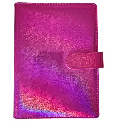 DIN A5 Ringbuch - holografisch Dark-Pink