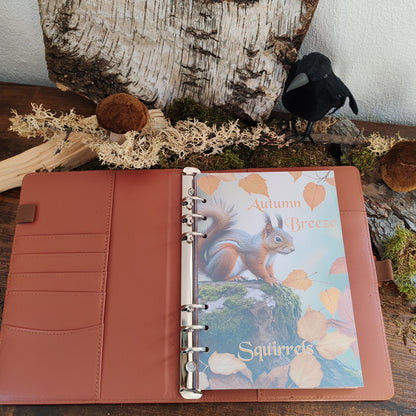 Autumn Breeze Ringbucheinlagen | Motiv-Inlays Eichhörnchen | 50 Seiten | DIN A5/A6