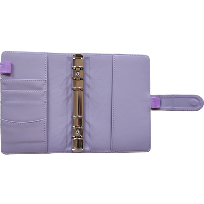 Personal Size / DIN A6 Ringbuch | Ringbinder Flieder | 6-Ring-Mechanik