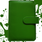 Personal Size / DIN A6 Ringbuch | Ringbinder Grün | 6-Ring-Mechanik