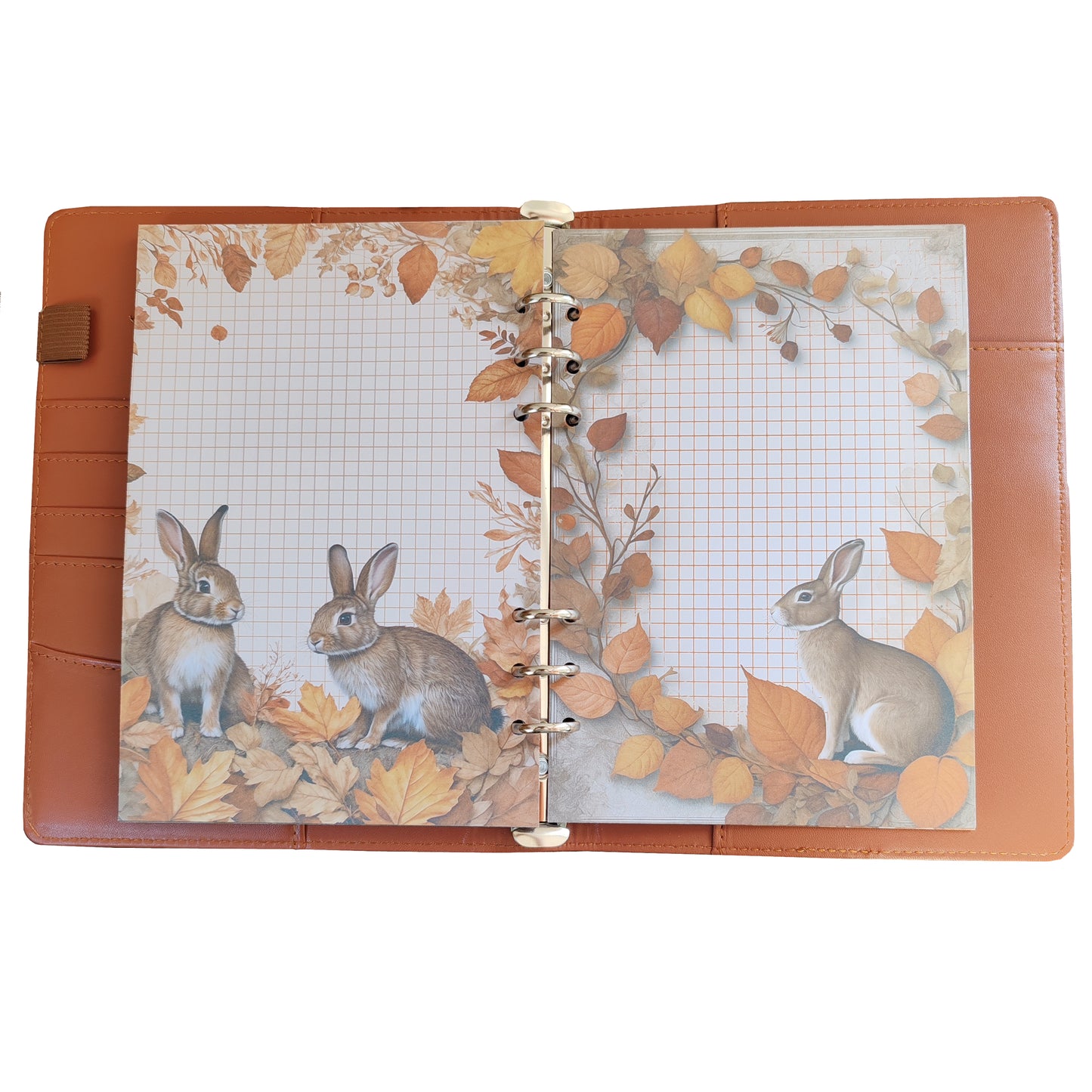 Autumn Breeze Ringbucheinlagen | Motiv-Inlays Hase | 50 Seiten | DIN A5/A6
