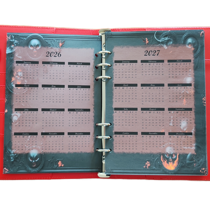 DIN A6 Ringbuchkalender: Ashes & Roses 2026 – Ihr Dunkler Begleiter für Mystische Momente