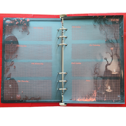 DIN A6 Ringbuchkalender: Ashes & Roses 2026 – Ihr Dunkler Begleiter für Mystische Momente