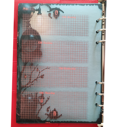 DIN A6 Ringbuchkalender: Ashes & Roses 2026 – Ihr Dunkler Begleiter für Mystische Momente