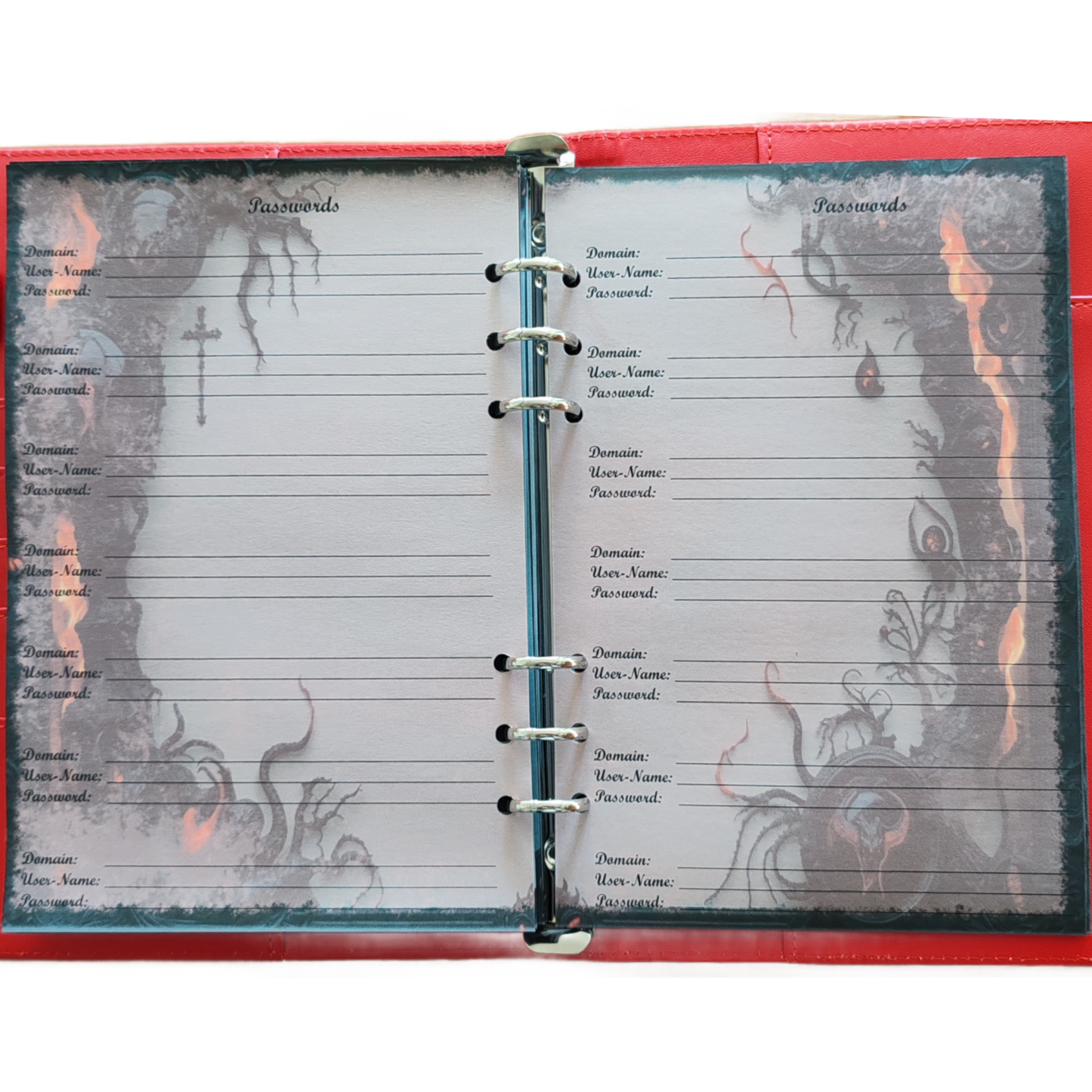 DIN A6 Ringbuchkalender: Ashes & Roses 2026 – Ihr Dunkler Begleiter für Mystische Momente