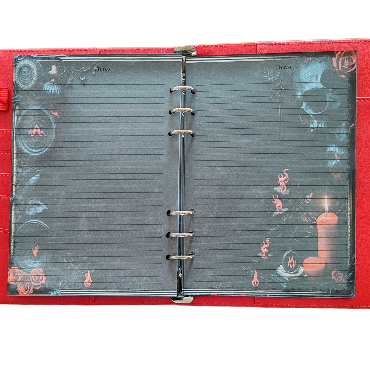 DIN A6 Ringbuchkalender: Ashes & Roses 2026 – Ihr Dunkler Begleiter für Mystische Momente