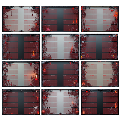 DIN A6 Ringbuchkalender: Ashes & Roses 2026 – Ihr Dunkler Begleiter für Mystische Momente