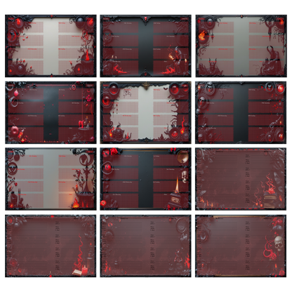 DIN A6 Ringbuchkalender: Ashes & Roses 2026 – Ihr Dunkler Begleiter für Mystische Momente