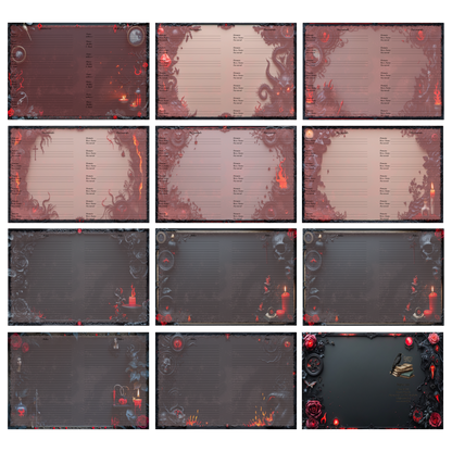 DIN A6 Ringbuchkalender: Ashes & Roses 2026 – Ihr Dunkler Begleiter für Mystische Momente