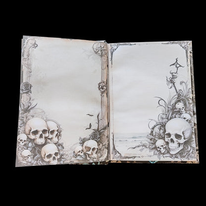 Illustriertes Notizbuch | Motiv Dark Caribbean | DIN A5 Hardcover | 160 Seiten