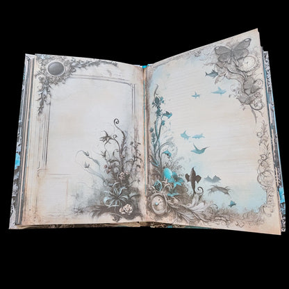 Illustriertes Notizbuch | Motiv Dark Ocean | DIN A5 Hardcover | 160 Seiten