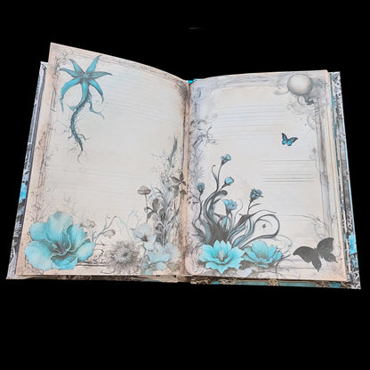 Illustriertes Notizbuch | Motiv Dark Ocean | DIN A5 Hardcover | 160 Seiten