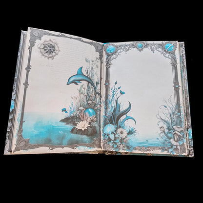 Illustriertes Notizbuch | Motiv Dark Ocean | DIN A5 Hardcover | 160 Seiten