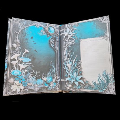 Illustriertes Notizbuch | Motiv Dark Ocean | DIN A5 Hardcover | 160 Seiten