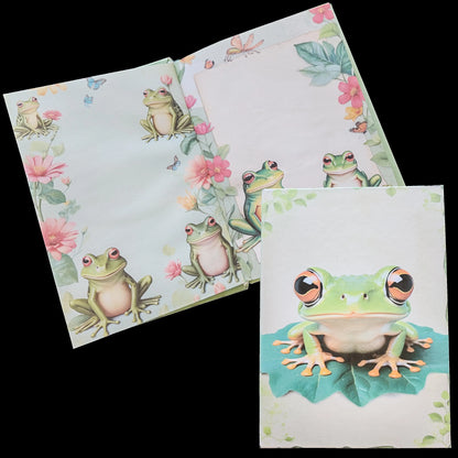Illustriertes Notizbuch | Motiv Frog Life | DIN A5 Hardcover | 160 Seiten