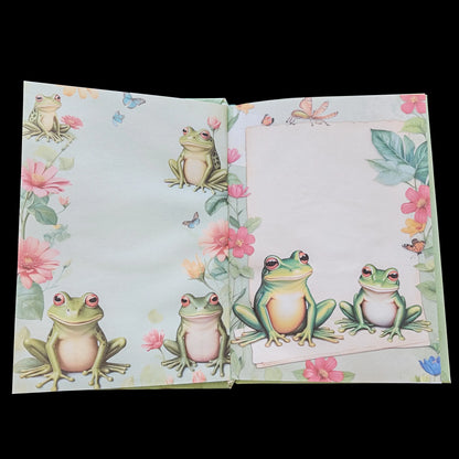 Illustriertes Notizbuch | Motiv Frog Life | DIN A5 Hardcover | 160 Seiten