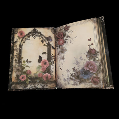 Illustriertes Notizbuch | Motiv Gothic Garden | DIN A5 Hardcover | 160 Seiten