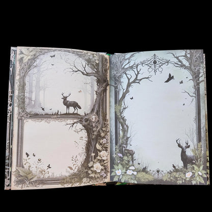 Illustriertes Notizbuch | Motiv Sinister Forest | DIN A5 Hardcover | 160 Seiten