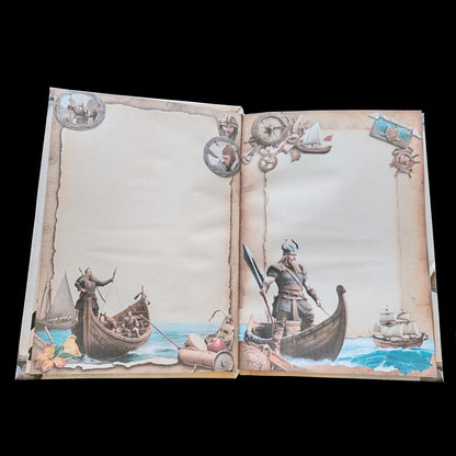 Illustriertes Notizbuch | Motiv Wild Vikings  | DIN A5 Hardcover | 160 Seiten
