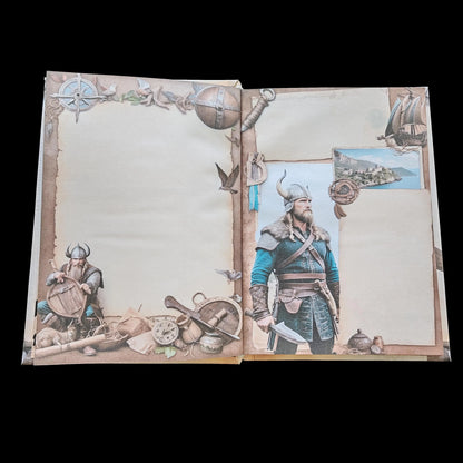Illustriertes Notizbuch | Motiv Wild Vikings  | DIN A5 Hardcover | 160 Seiten