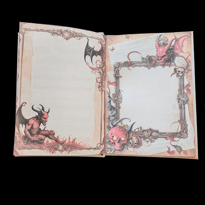 Illustriertes Notizbuch | Motiv Devil´s Hell  | DIN A5 Hardcover | 160 Seiten