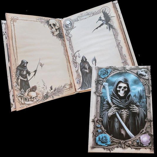 Illustriertes Notizbuch | Motiv Reaper´s World  | DIN A5 Hardcover | 160 Seiten