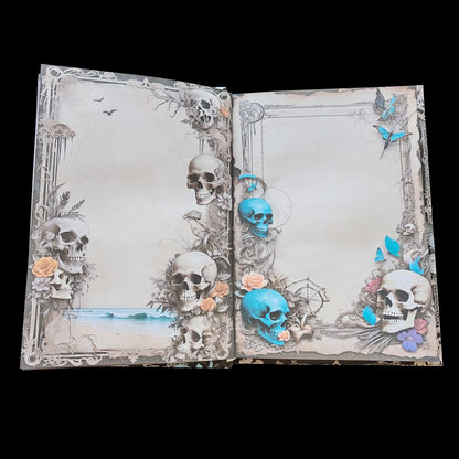 Illustriertes Notizbuch | Motiv Dark Caribbean | DIN A5 Hardcover | 160 Seiten