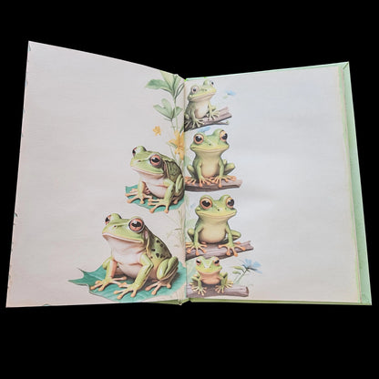 Illustriertes Notizbuch | Motiv Frog Life | DIN A5 Hardcover | 160 Seiten