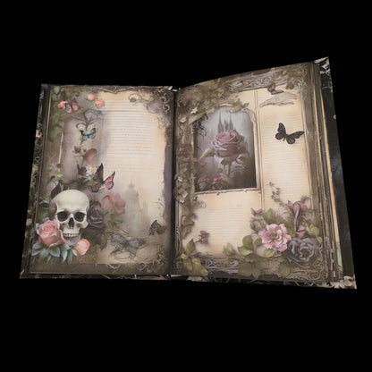 Illustriertes Notizbuch | Motiv Gothic Garden | DIN A5 Hardcover | 160 Seiten