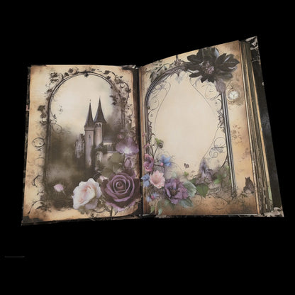 Illustriertes Notizbuch | Motiv Gothic Garden | DIN A5 Hardcover | 160 Seiten