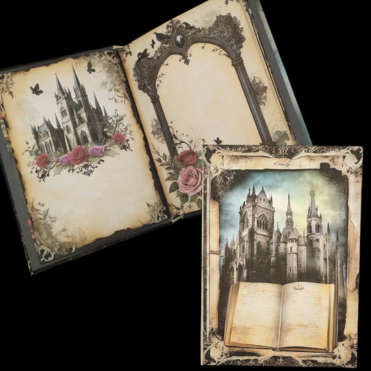 Illustriertes Notizbuch | Motiv Haunting Gothic | DIN A5 Hardcover | 160 Seiten