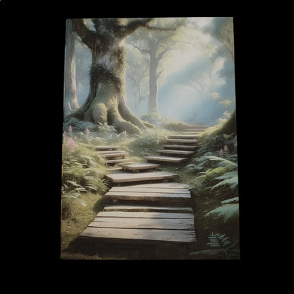 Illustriertes Notizbuch | Motiv Relaxing Forest | DIN A5 Hardcover | 160 Seiten