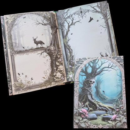 Illustriertes Notizbuch | Motiv Sinister Forest | DIN A5 Hardcover | 160 Seiten