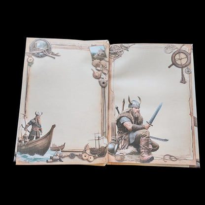 Illustriertes Notizbuch | Motiv Wild Vikings  | DIN A5 Hardcover | 160 Seiten